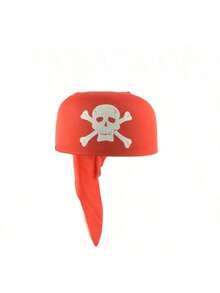 1pc Halloween Party Supplies, Unisex Pirate Hat, Pirate Captain Hat, Round Pirate Hat