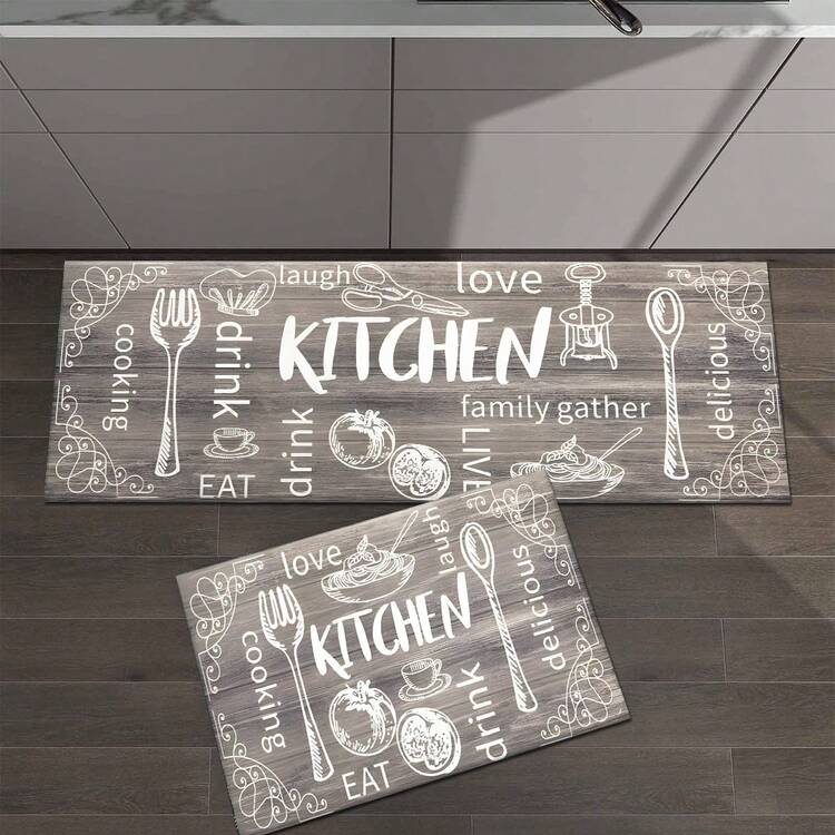 1 tấm thảm sàn nhà bếp, thảm thoát nước Polyester, thích hợp cho nhà bếp, phòng khách, lối vào, ban công, trang trí nhà cửa, chống bẩn, quán cà phê, quán bar, ngày lễ, tiệc tùng, phòng ngủ, trang trí phòng tắm - Nhiều màu - Xem 3
