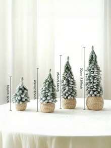 4 cây thông Noel nhân tạo nhỏ - Cây thông mini phủ tuyết có đế vải lanh, không cần lắp ráp, trang trí để bàn chân thực thích hợp cho gia đình, văn phòng hoặc quà tặng - Vật liệu PE và nhựa, tiết kiệm không gian trang trí ngày lễ, trang trí cây thông Noel, thiết kế đế dệt trang trí nhà trang trí Giáng sinh trang trí phòng trang trí Giáng sinh mùa đông quà tặng Giáng sinh trang trí nhà trang trí Giáng sinh - Nhiều màu - Xem 5