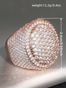 1 件经典方晶锆石戒指，适合女士结婚订婚周年派对珠宝情人节礼物情人节 - 1# - 查看 8