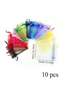 100/50/10/1件套，随机颜色珠宝收纳袋，返校季 - 彩色 - 查看 4