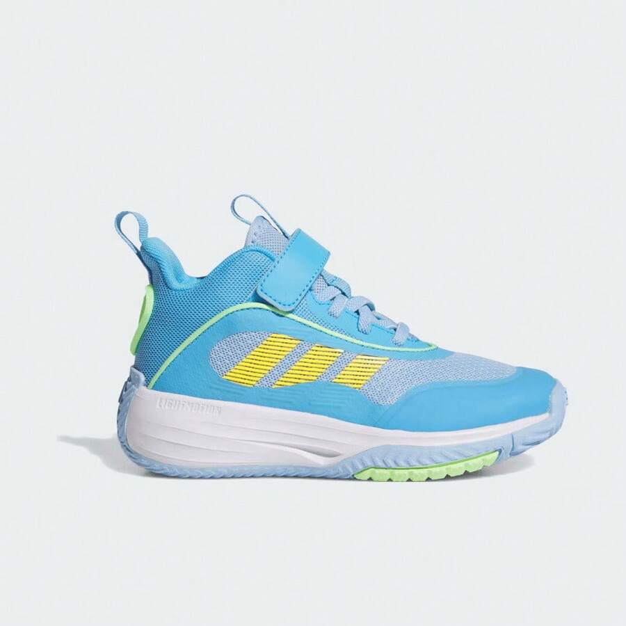 Adidas 男童 OWNTHEGAME 3.0 K 中帮篮球鞋 JQ7942 - 藍色 - 查看 1