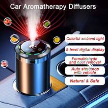 2025 New Premium Aroma Diffuser Men's Car Aromatherapy Automatic Aromatherapy Spray Car Perfume Car Interior Deodorization Long-Lasting Fragrance, Five Adjustable Fragrance Intensities, Whether You Prefer Rich, Medium Or Light. - Một máy xông hương + 1 chai tinh dầu dành dành - Xem 2