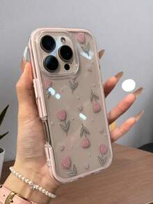 1 Ốp lưng điện thoại khung Dopamine nhiều màu tối giản, tương thích với iPhone 17/17 Air/17 Pro/17 Pro Max/16/16 Pro/16 Plus/16 Pro Max/15 14 13 12 Pro Max 11, Ốp lưng điện thoại trong suốt mờ bảo vệ toàn thân chống sốc - Hồng - Xem 3