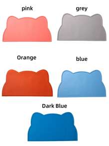 Waterproof Silicone Pet Feeding Mat - And Anti Displacement Dog Food And Cat Food Meal Mat, Easy To Clean, Durable, Suitable For Pet Owners
