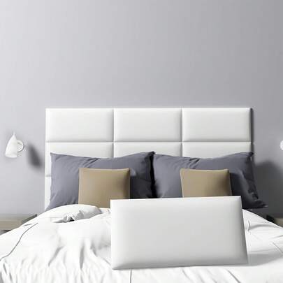 5/10pcs Soft Headboard Cushion, Wall-Mounted Removable Headboard, Decorative Wall Panel, Soundproof DIY Wall Panels, Modern Bedroom Wall Design, 3D Wall Panels