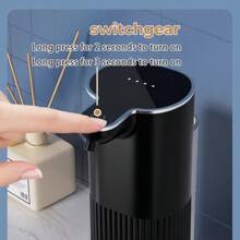 DONASIRA 1 件自动皂液器，黑色泡沫型，自动泡沫分配器家居浴室装饰秋季装饰返校 - 黑色泡棉款 - 查看 11