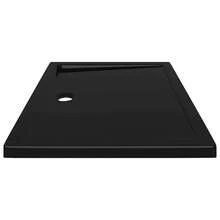vidaXL Rectangular ABS Shower Base Tray  31.5"X39.4" - Black - View 5