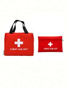 14/8/1件 1套防水急救包 便捷应急医疗包 户外旅行急救装备 家庭旅行手提包 地震消防医疗包 急救包 满足基本紧急急救治疗需求