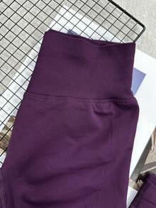 Women's Yoga Leggings, Low Waist Ribbed Yoga Tights, Fitness Leggings, Seamless Yoga Pants, Stretchy Sports Tights