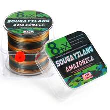 SOUGAYILANG 8股PE编织钓线，300米/328码，多色，耐用钓线。强韧耐用的8股编织钓线，300米/328码，拉力15-120磅，迷彩图案，耐用聚乙烯材质，适用于主线和海水垂钓。 - 彩色 - 查看 38