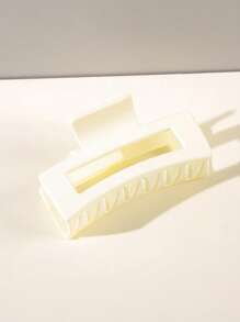 4/3/1件纯色复古简约风格塑料大号发夹，女士适用。简约时尚百搭的发饰，提升您的日常造型，适合日常使用、户外、淋浴、清洁、化妆、发型设计和服装搭配，优雅时尚的女士大号发夹装饰头饰。发夹发夹发夹发夹秋冬爪夹发饰，适合女士度假装扮 - 彩色 - 查看 5