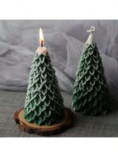 شمعة معطرة بشكل شجرة الميلاد، ديكور جو، هدية عيد الميلاد إبداعية