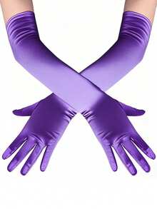 D EXCEED 1/3 Pairs Of Women's Long Gloves - Elegant Accessory - Perfect For Bridal Looks, Art Deco Themed Weddings, Vintage Tea Parties, Garden Soirees, Classic Formal Dinners And Opera Performances​ - Multicolor - View 18