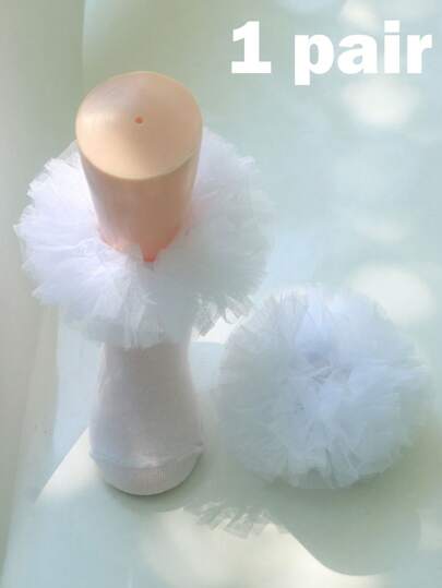 6 Pairs / 1 Pair Baby Girls Frilly Socks Colorful White Socks Toddlers Girl Socks For Girls White Frilly Socks Pink Tutu Socks Ruffle Socks