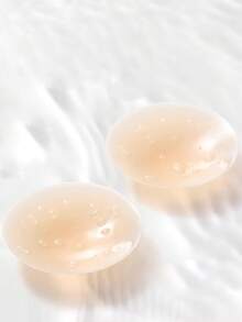 1 Pair/3pcs Invisible Breathable Silicone Nipple Cover Pasties, Strapless Backless Bra Petals For Wedding Dress, Washable With Packaging - Multicolor - View 2