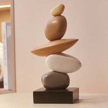 1件创意树脂雕像摆件，砂岩色，门厅雕塑摆件，适合桌面和家居入口装饰，家居装饰，花瓶中心摆件，桌面装饰，房间装饰，玻璃花瓶