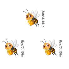 1pc/2pcs/3pcs Super Cute Honey Pot Bee Cartoon Decorative Stickers, Suitable For T-Shirts/Masks/Jeans/Backpacks, Machine Washable, Unisex DIY Stickers