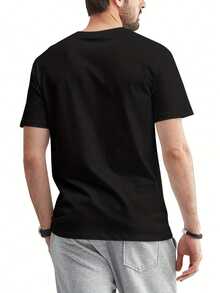 T-Shirt Graphique Decontracte Pour Hommes - "J'AI Une Audition Selective JE SUIS DeSOLe Vous N'avez PAS ETe SeLECTIONNe" Imprime, T-Shirt à Manches Courtes Col Rond Pour L'ete - Black - View 2