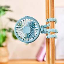 OBOVAY 1pc Octopus Mini Handheld Fan, 500mAh USB Rechargeable Portable Fan, 3 Wind Speeds With LED Light, Foldable, Suitable For Stroller, Camping, Travel, Office And More,Spring Summer Picks,Brides Maid Gifts,Room,Bedroom Deccor,Bedroom Deccor,Beach,Travel,For Men,For Women,Vacation - Multicolor - View 4