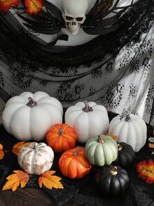 Decoração de abóbora artificial para o Natal e o Dia de Ação de Graças, ideal para mesas e festas de fim de ano.