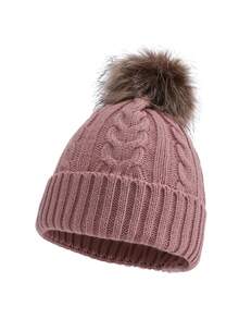 Steiff Baby Basic Bommel-Mütze – Weiches Fleece, Mit Bändchen, In Ecru, Für Kalte Tage