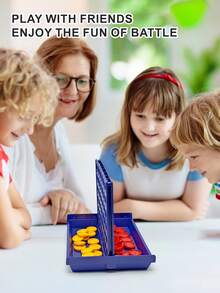 3D Connect Four Game - Vertical 4 In A Row Strategy Board Game For Family, Kids & Adults (Brain Teaser Gift),Perfect For Halloween, Christmas, Mother's Day, Back-To-School Season, Thanksgiving - Multicolor - View 4