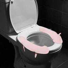 2pcs Portable Antibacterial Silicone Seat Cushion: Healthy Silicone Material, Easy To Clean And Reuse, Convenient To Carry And Install, Suitable For Travel, Hotel, And Public Places - Multicolor - View 3