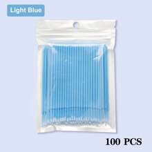 Waloshow 100 片/包一次性睫毛湿巾棒，睫毛延长清洁工具 - 彩色 - 查看 26