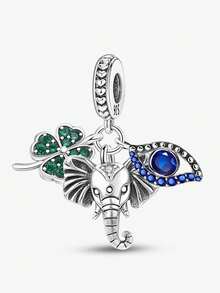 1Pc Fashionable Diamond Inlaid Butterfly Pendant Charm Bead Fit For Women Bracelets Bangles DIY Jewelry Making Fine Jewellery