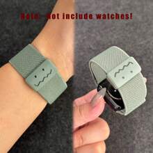 透气尼龙磁扣编织表带，适用于 10 9 8 7 6 5 4 3 SE Ultra 系列，38/40/41/42/44/45/46/49 毫米，舒适的创意运动表带，适合日常佩戴