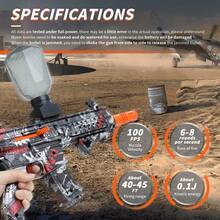 Súng bắn bi gel điện M416 sạc lại được - Đồ chơi ngoài trời tự động, thích hợp cho các hoạt động nhóm - Món quà hoàn hảo cho sinh nhật, lễ Phục sinh, Halloween và Lễ Tạ ơn (Không bao gồm đạn) - Nhiều màu - Xem 6