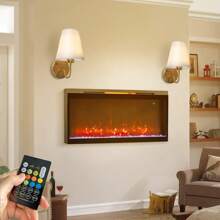 2 Peças Luminária de Parede de Tecido Tradicional, Luminária de Parede com Plugue e Lâmpada RGB Recarregável de 3600mAh, Controle Remoto, Luminária de Parede Dimmerável, Adequada para Quarto, Sala de Estar, Corredor, Decoração Doméstica, Iluminação de Corredor, Acessório de Iluminação Elegante, Material Durável, Luminária de Parede Dimmerável, Luminária com Controle Remoto, Designer de Interiores, Decoração Doméstica