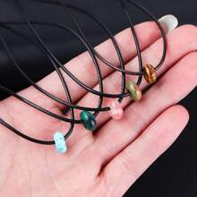 6 件/包天然大孔扁圆形算盘珠，14 毫米，多种款式可选，时尚休闲复古手工 DIY 珠子，适用于手链项链珠宝吊坠制作 - 彩色 - 查看 6