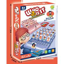 它是谁经典棋盘游戏互动记忆儿童趣味家庭猜谜蒙特梭利抗压儿童益智玩具礼物。逻辑推理玩具它是谁家庭派对棋盘游戏智力游戏益智玩具我是谁游戏。 - 彩色 - 查看 4