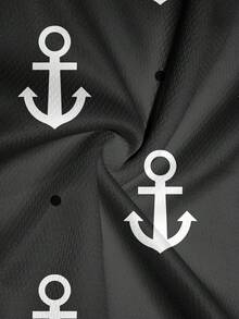 Men's Casual Breathable Loose Wide Leg Drawstring Beach Shorts - Grey - View 4