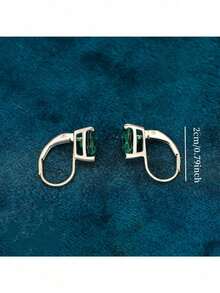 1 Pair Elegant Exquisite Women's Stud Earrings,Sparkling Water Drop Shape Design For Daily & Party Wear, Chic Jewelry Gift For Her, Casual Jewelry (No Box) - hoa tai - Xem 6