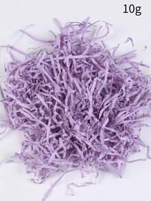 10 جرام / 50 جرام / 100 جرام من حشو الهدايا من ورق الرافيا المقطع لتعبئة وتغليف صناديق الهدايا لأعياد الميلاد والزفاف والكريسماس وحفلات الخطوبة والديكور والمستلزمات المكتبية - متعدد الألوان - مشاهدة 11