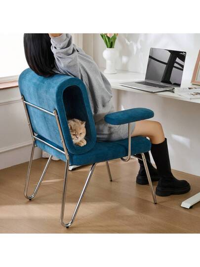 Walhai Appearance er Armchair Pet Friendly Armchair, Provides Sanctuary Cats Small Dogs, Anti Cat Scratch Fabric, Single Sofa, TV Stoel Living Room view 5