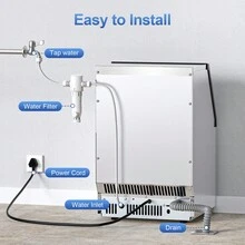 Commercial Ice Maker Machine 79Lbs/24H, Self-Cleaning Freestanding Ice Maker With 13Lbs Storage, 36 Cubes In 11 Mins, LED Display For Home, Bar, Restaurant, Coffee Shop, Office, Outdoor - Xem 3