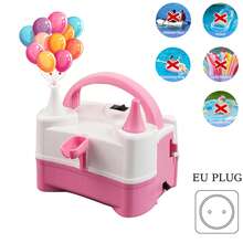 Bomba eléctrica para globos, inflador eléctrico portátil de globos, soplador de aire para decoración de fiestas y cumpleaños (220V-240V 400W), adecuado para inflar globos de fiesta