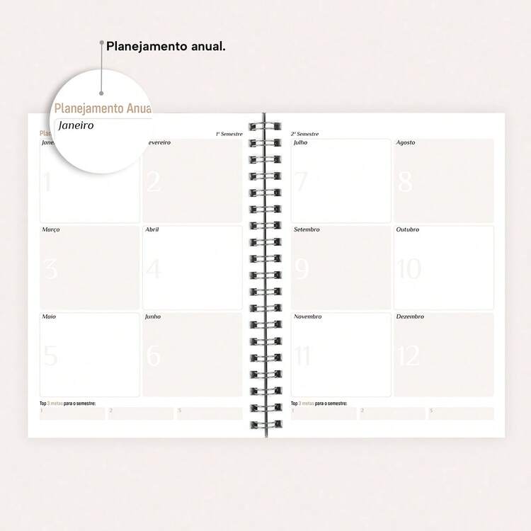 iscool Planners - 裸色和金色 - 查看 7