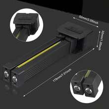 1 pieza Lámpara portátil moldeadora, Luz de trabajo magnética, 7 niveles de brillo, Diseño plegable giratorio 180°, Gancho y linterna de mano, Banco de energía recargable por USB, Luz de camping LED - Negro - Negro - Ver 6