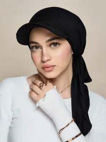 A New Multi-Color Casual And Fashionable Baseball Cap, A Curved Cap, And A Muslim Headscarf Cap - A - View 5