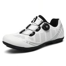 Men Cycling Shoes Outdoor Rubber Flat-Bottomed Lockless Bicycle Sports Shoes Women Road Racing Shoes Unisex MTB Cycling Shoes - White - View 2