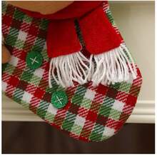 Chaussettes du Père Noël, chaussettes de Noël, sac cadeau, décorations de Noël, pendentif chaussettes pour sapin de Noël