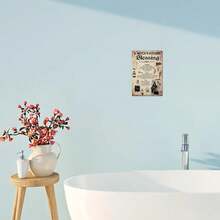 复古“女巫厨房祝福”金属墙饰 - 8x12 英寸铁艺装饰，乡村风格，适合家庭、客厅、花园 - 高品质铁艺，带有巫术符号和咒语 - 理想的节日礼物，巫术家居装饰厨房装饰 - 彩色 - 查看 6