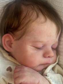 3D Skin With Visible Veins Vinyl Limbs Cloth Body 50 CM Asleep Reborn Baby Doll Toy For Girl Cute Lifelike Baby Newborn Doll Bedtime Toy Handmade Birthday Gift - 睡娃娃 - 查看 5