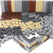 1 Bag Small Particles Thick Wall Bricks 1x2 2+1 1x4 Dots Bulk Accessories Doors Windows DIY Building Blocks Educational Toy For Kids