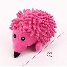 Soft Plush Hedgehog Dog Toys Bite Resistant Cute Design Pet Interactive Chew Squeaky Sound Toy - Multicolor - View 2